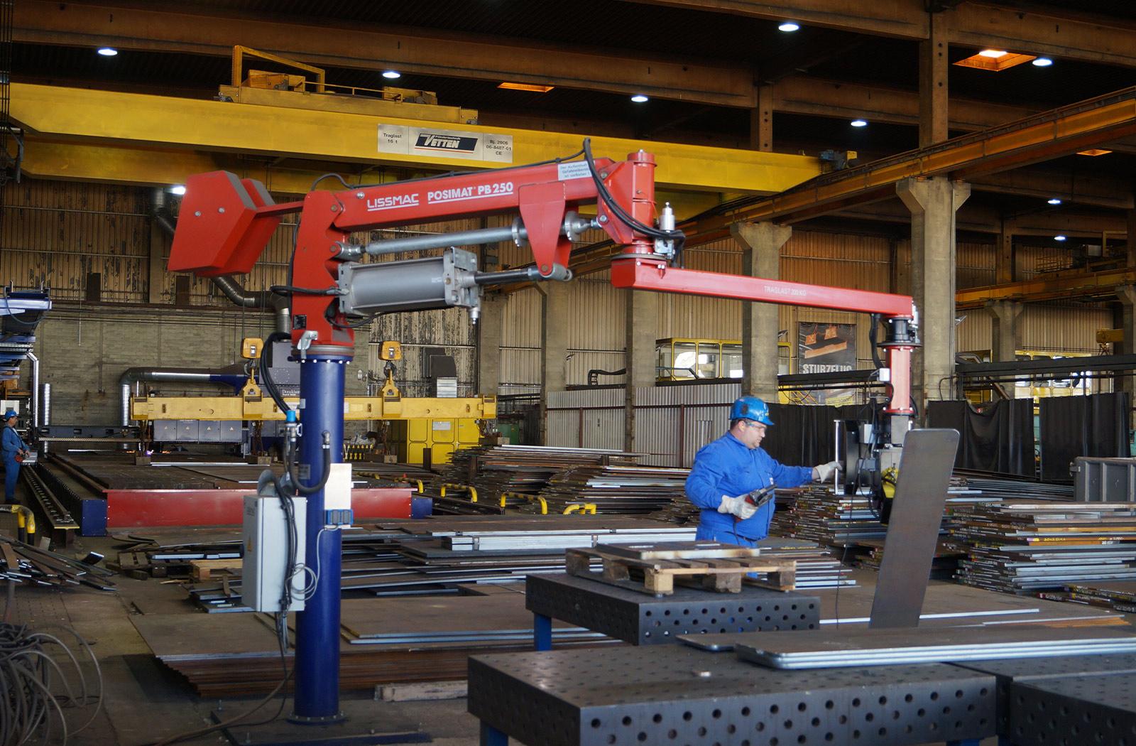 Steel plate handling