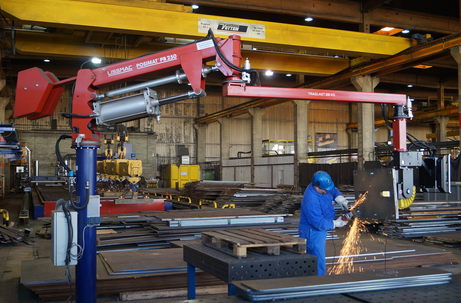 Steel plate handling