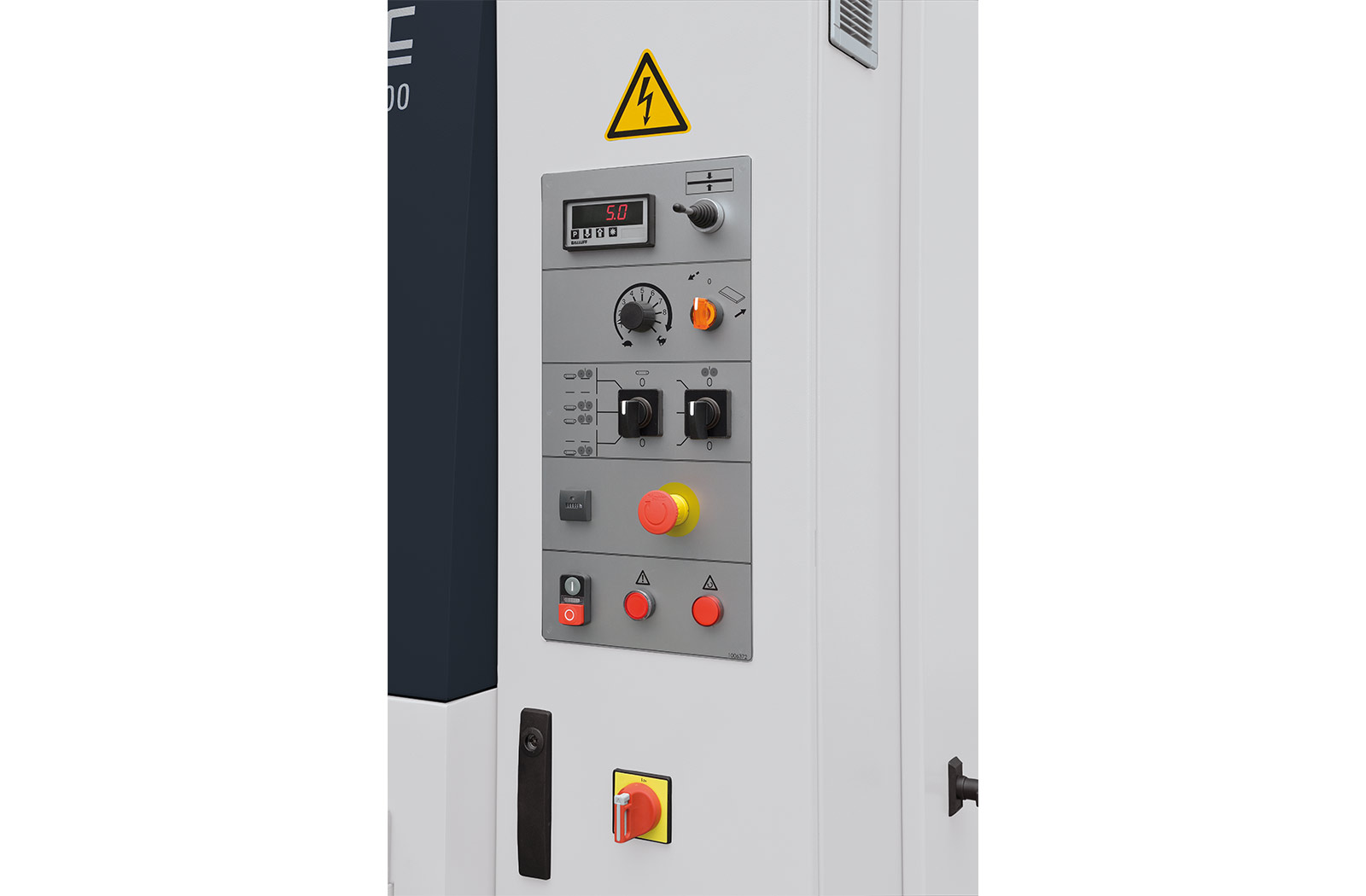 SBM XS G1E1 Blech bearbeiten Kanten verrunden Entgratmaschine Schleifmaschine Kleinteile bearbeiten Bedienpanel