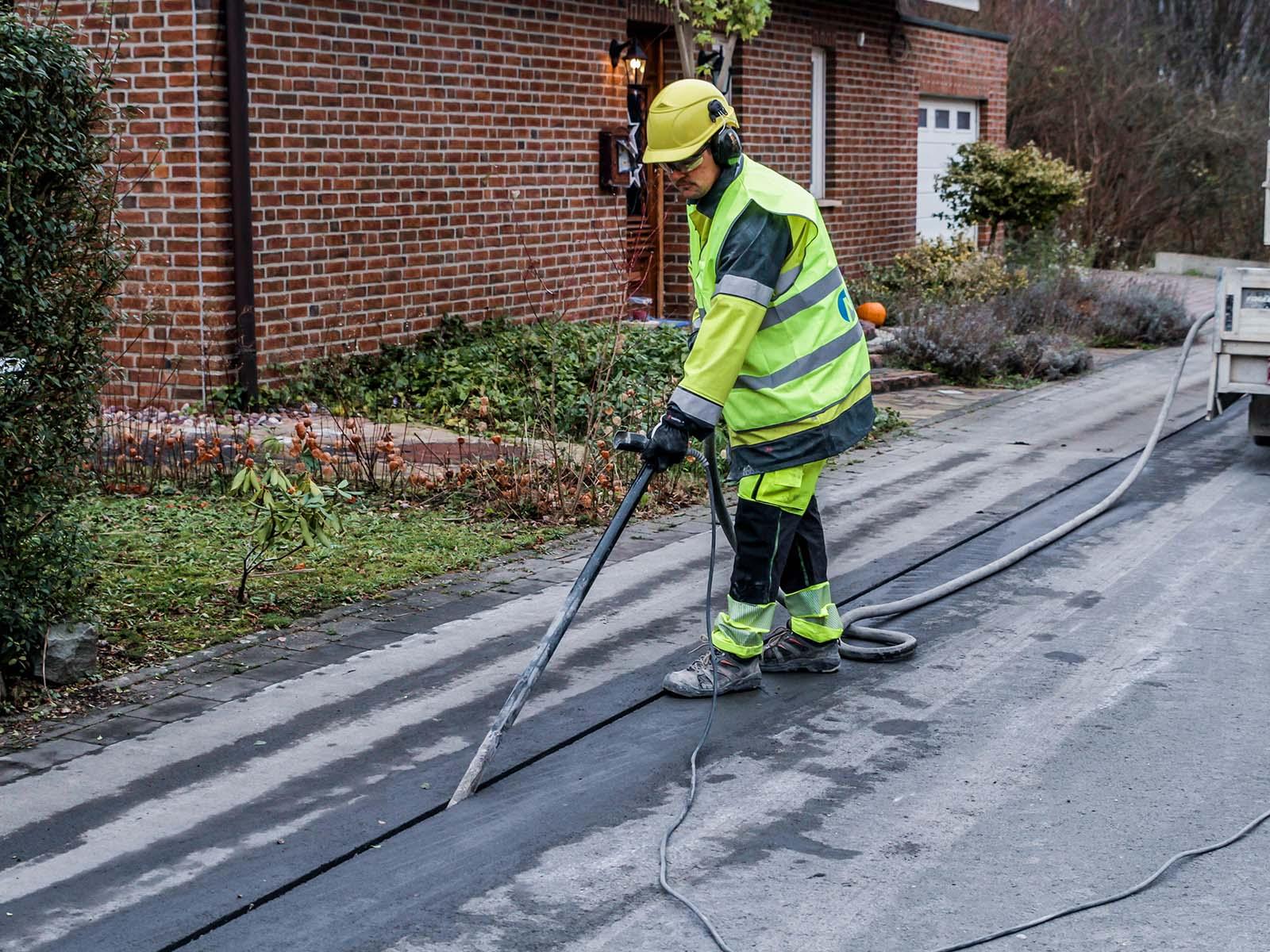 Diamanttrenching Microtrenching Füllung