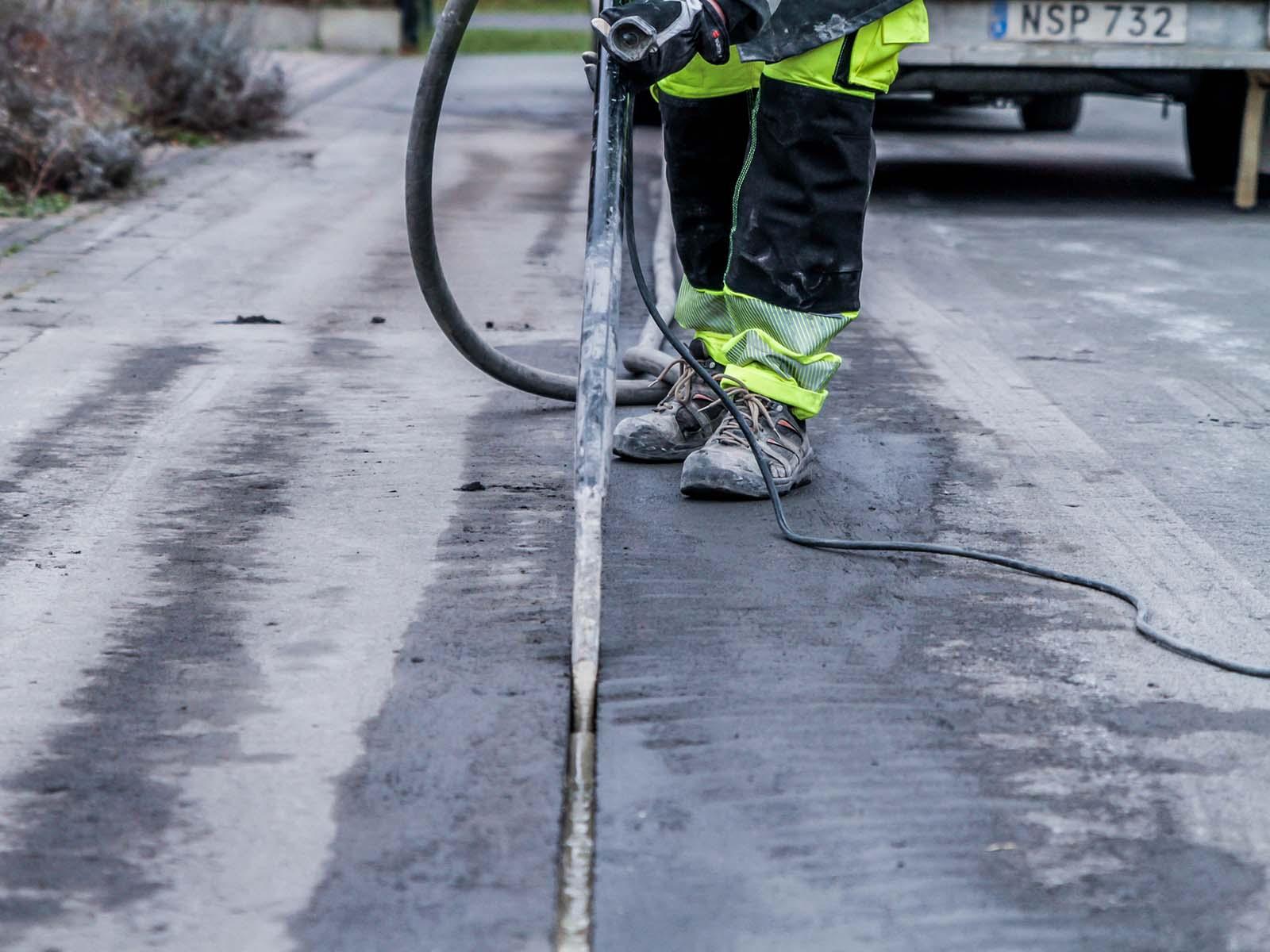 Diamanttrenching_Microtrenching Versiegelung