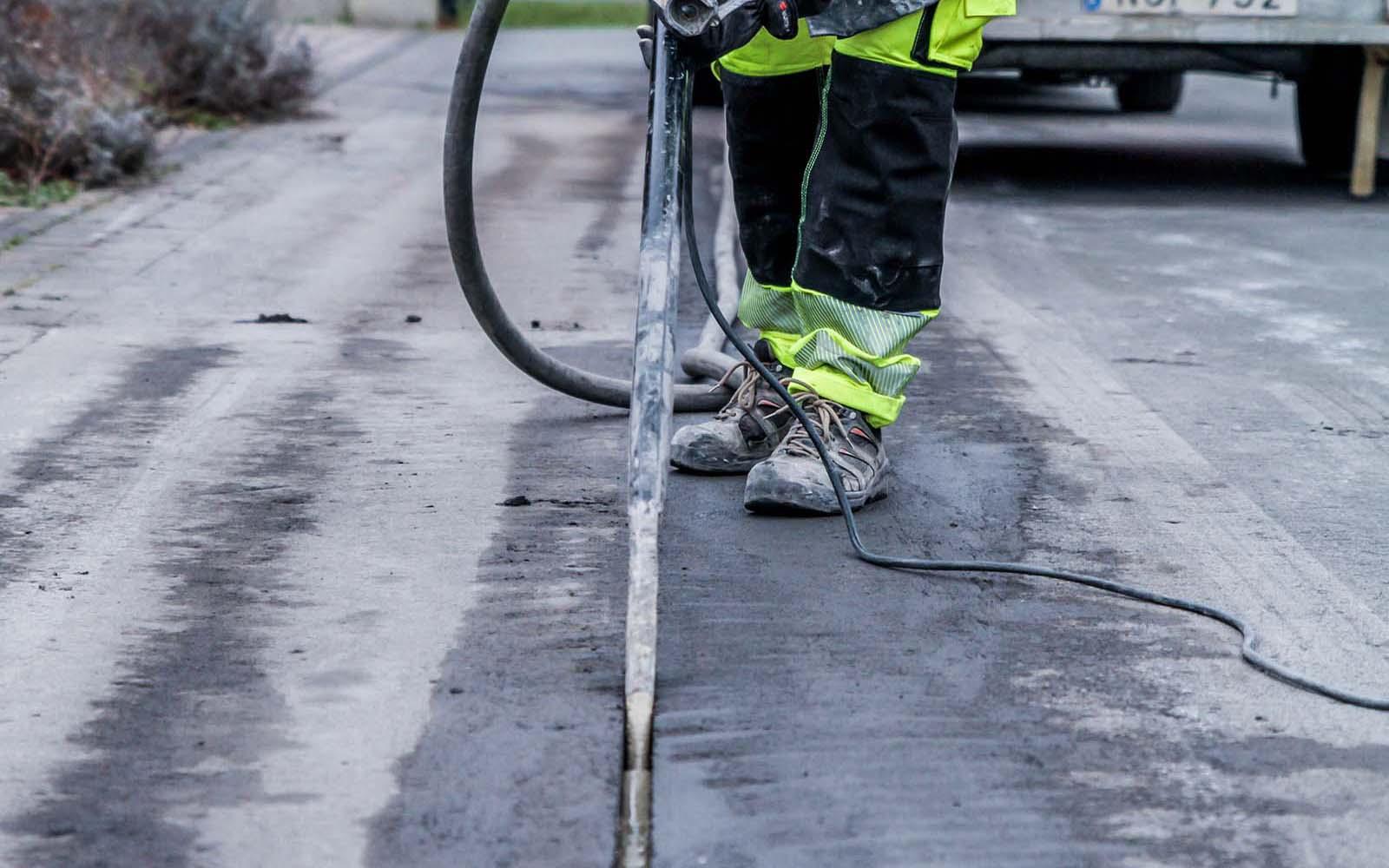 Diamanttrenching_Microtrenching Versiegelung