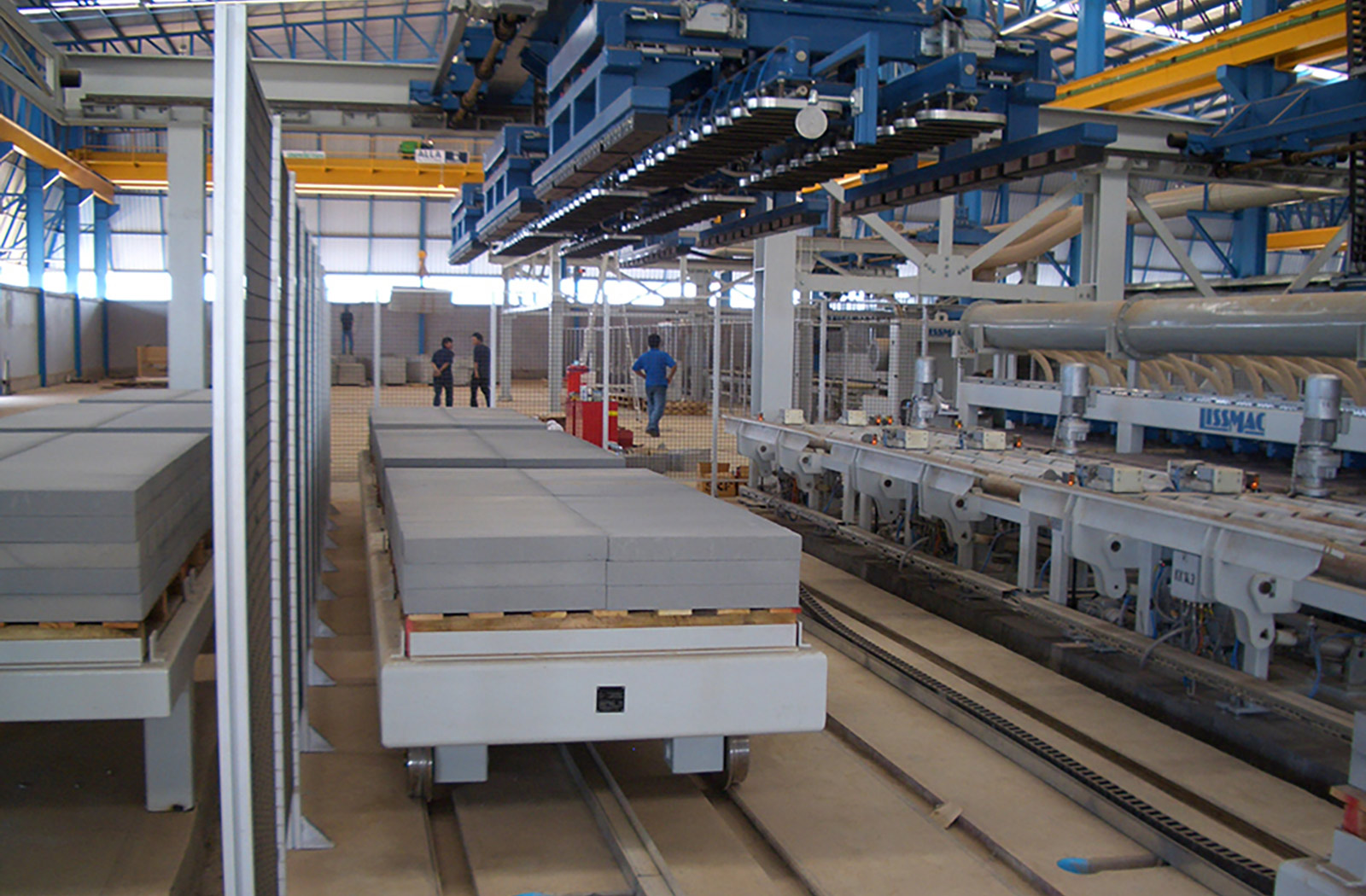 Manufacture of lightweight concrete blocks - automated