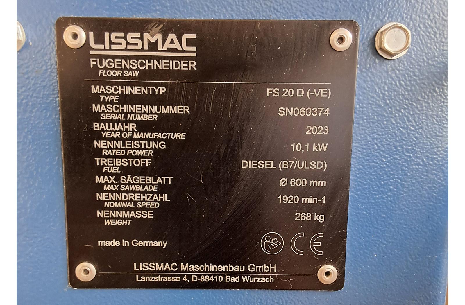FS 20 D Typenschild
